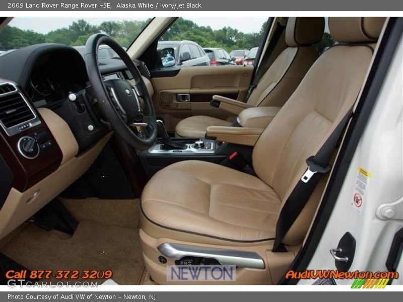 Alaska White / Ivory/Jet Black 2009 Land Rover Range Rover HSE