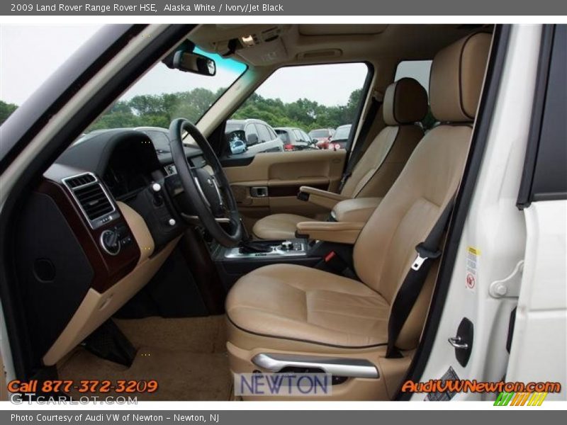 Alaska White / Ivory/Jet Black 2009 Land Rover Range Rover HSE