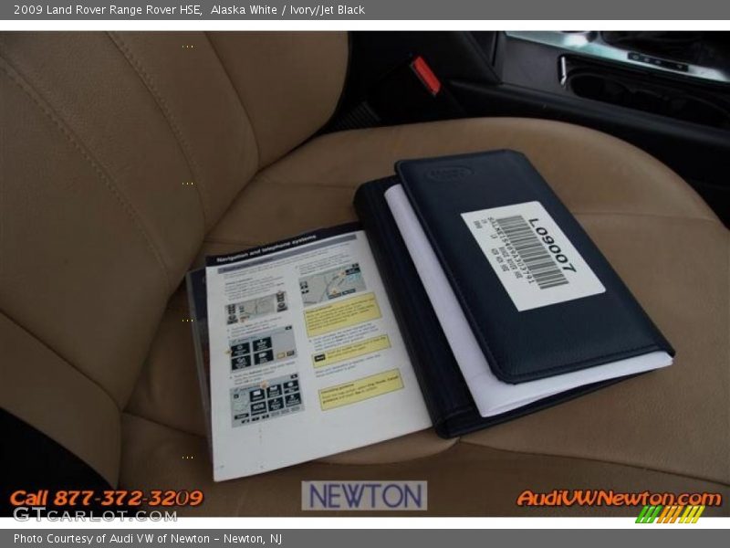 Alaska White / Ivory/Jet Black 2009 Land Rover Range Rover HSE