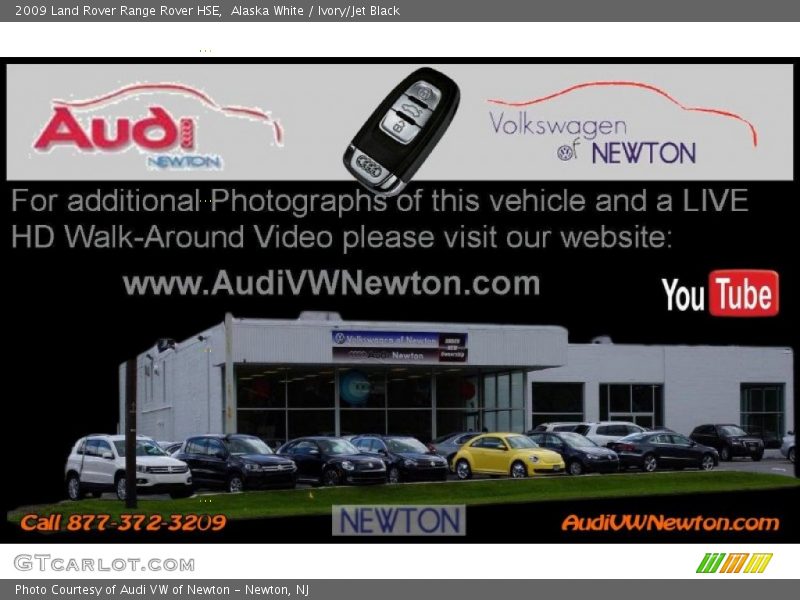 Alaska White / Ivory/Jet Black 2009 Land Rover Range Rover HSE