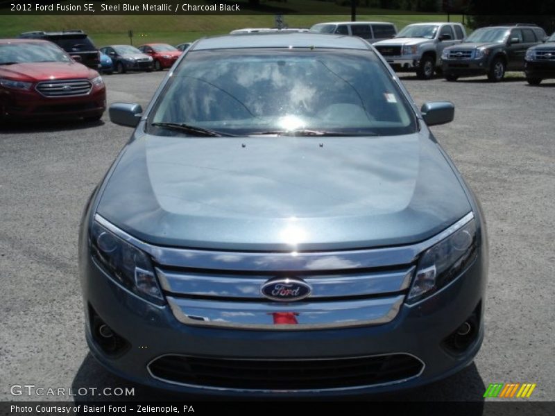 Steel Blue Metallic / Charcoal Black 2012 Ford Fusion SE