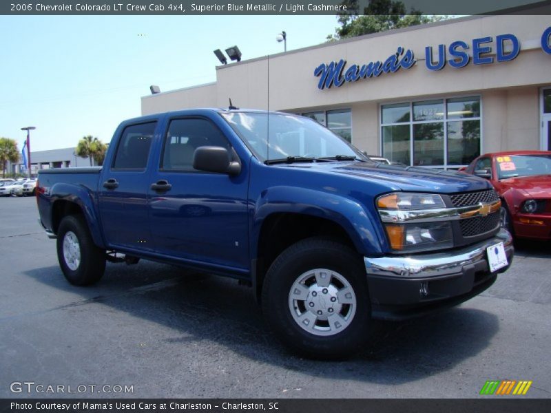 Superior Blue Metallic / Light Cashmere 2006 Chevrolet Colorado LT Crew Cab 4x4