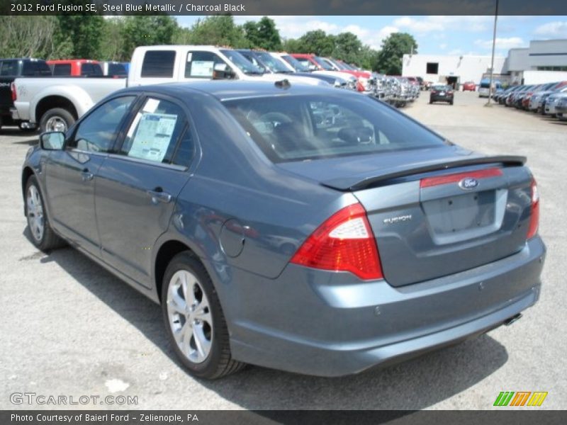 Steel Blue Metallic / Charcoal Black 2012 Ford Fusion SE