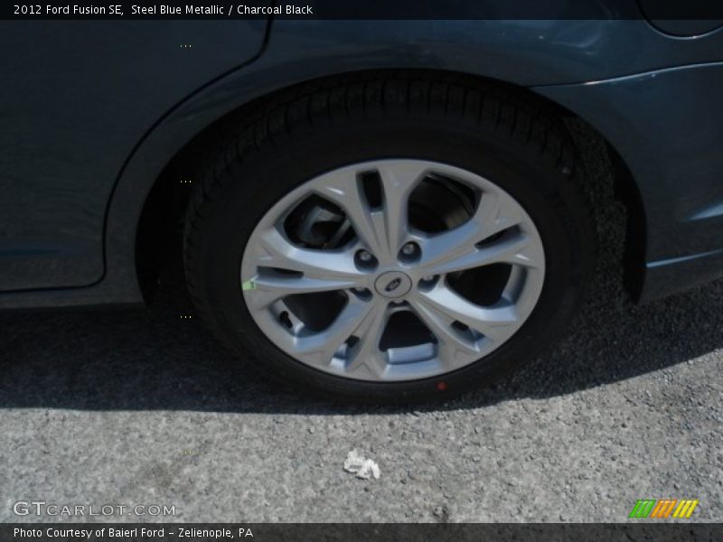 Steel Blue Metallic / Charcoal Black 2012 Ford Fusion SE