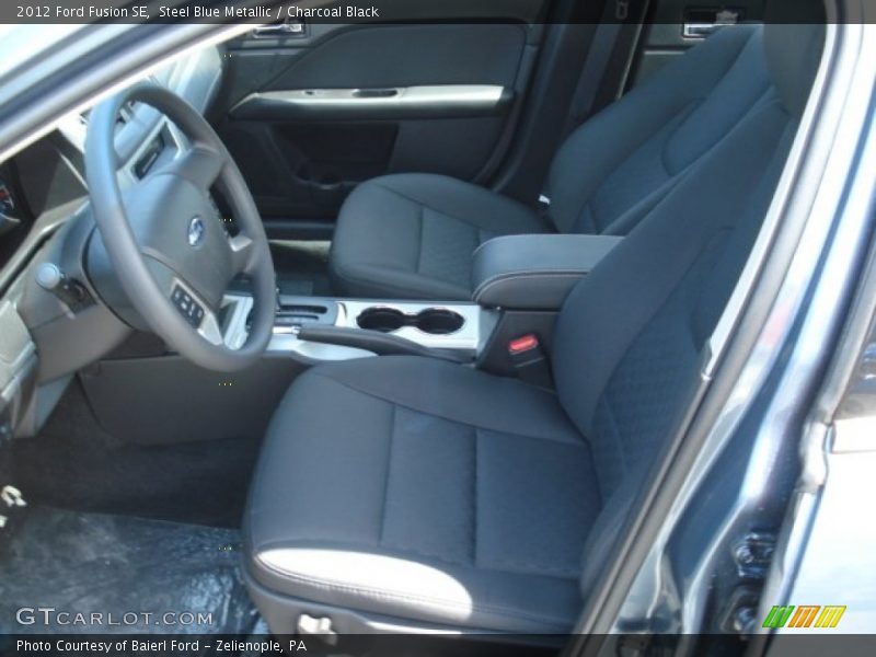 Steel Blue Metallic / Charcoal Black 2012 Ford Fusion SE