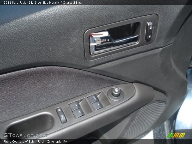 Steel Blue Metallic / Charcoal Black 2012 Ford Fusion SE