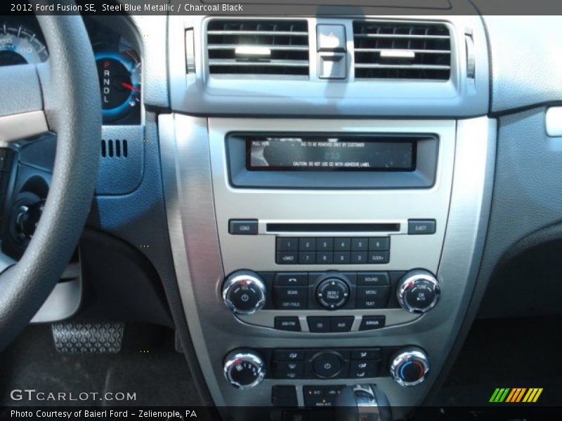 Steel Blue Metallic / Charcoal Black 2012 Ford Fusion SE