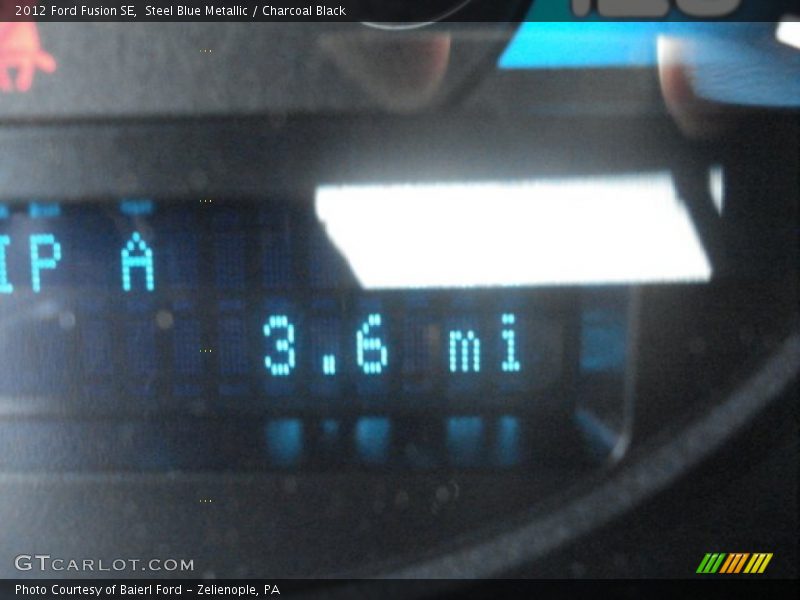 Steel Blue Metallic / Charcoal Black 2012 Ford Fusion SE