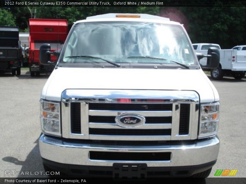 Oxford White / Medium Flint 2012 Ford E Series Cutaway E350 Commercial Utility Truck