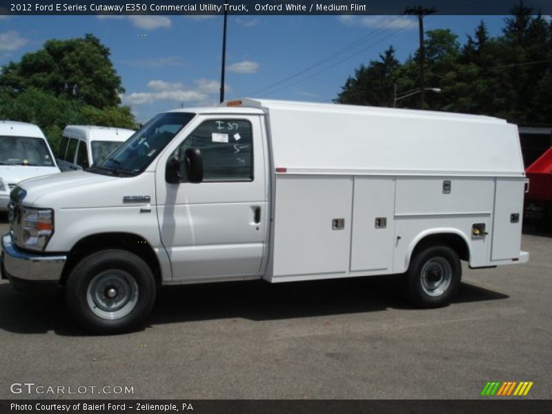 Oxford White / Medium Flint 2012 Ford E Series Cutaway E350 Commercial Utility Truck