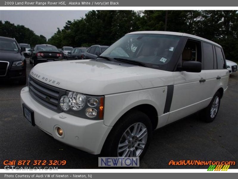 Alaska White / Ivory/Jet Black 2009 Land Rover Range Rover HSE