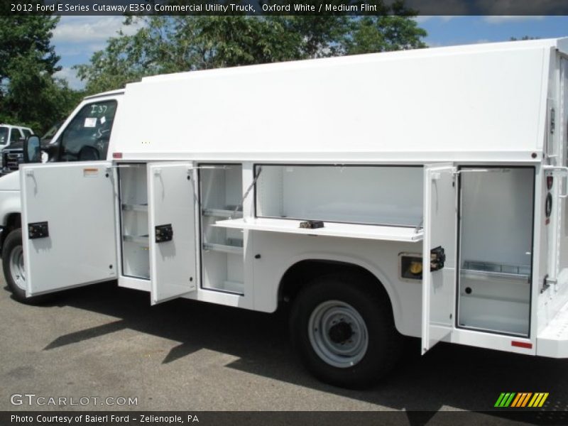 Oxford White / Medium Flint 2012 Ford E Series Cutaway E350 Commercial Utility Truck