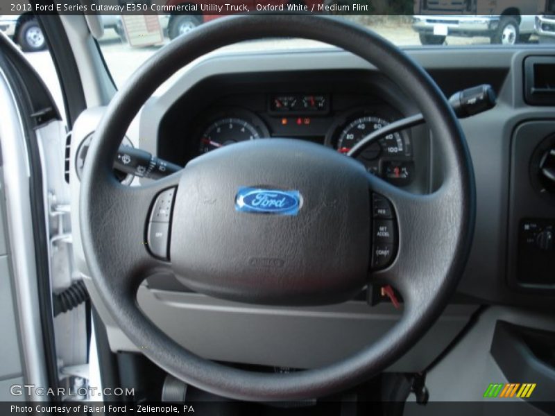 Oxford White / Medium Flint 2012 Ford E Series Cutaway E350 Commercial Utility Truck