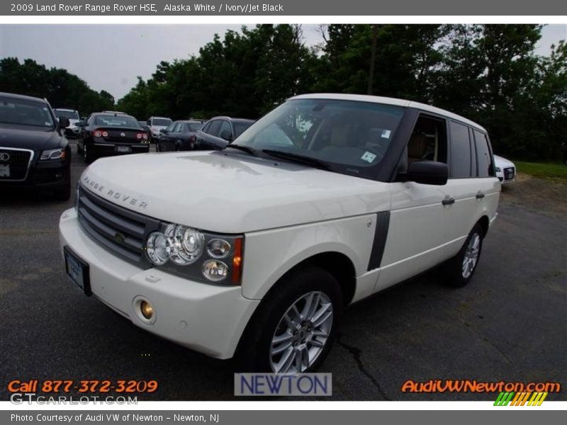 Alaska White / Ivory/Jet Black 2009 Land Rover Range Rover HSE