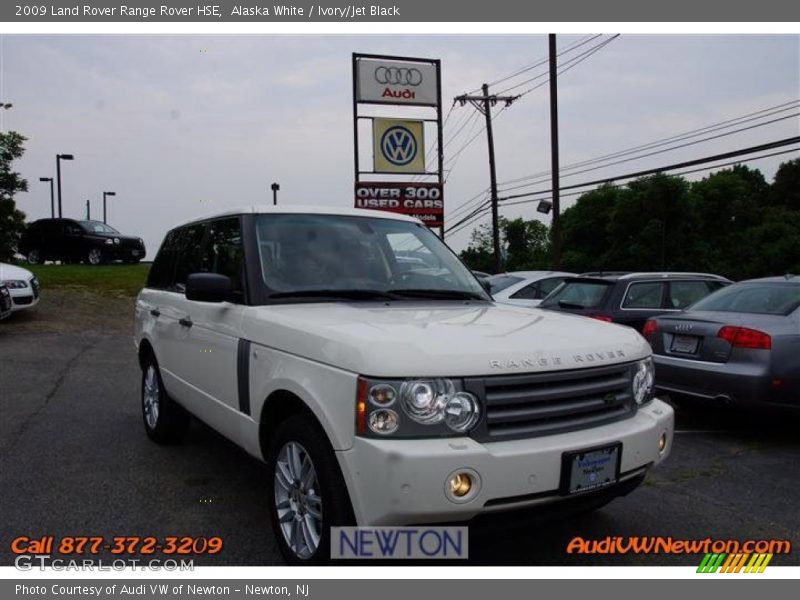 Alaska White / Ivory/Jet Black 2009 Land Rover Range Rover HSE