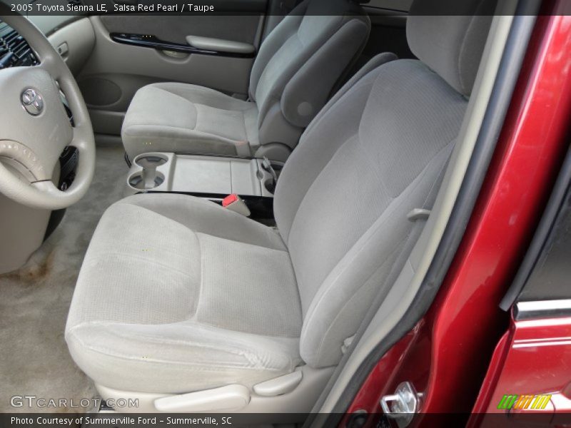 Salsa Red Pearl / Taupe 2005 Toyota Sienna LE