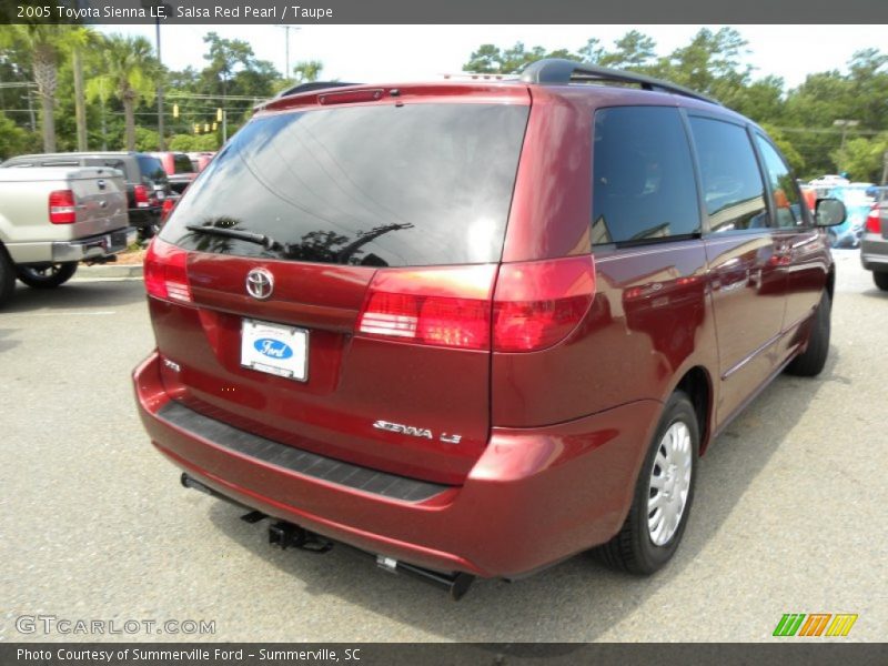 Salsa Red Pearl / Taupe 2005 Toyota Sienna LE