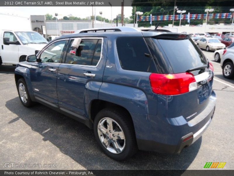 Steel Blue Metallic / Jet Black 2012 GMC Terrain SLT AWD