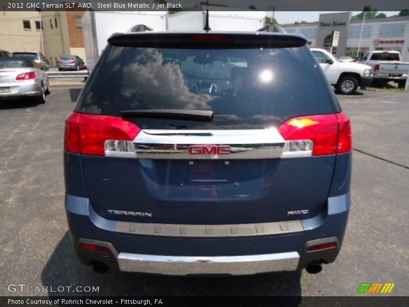 Steel Blue Metallic / Jet Black 2012 GMC Terrain SLT AWD