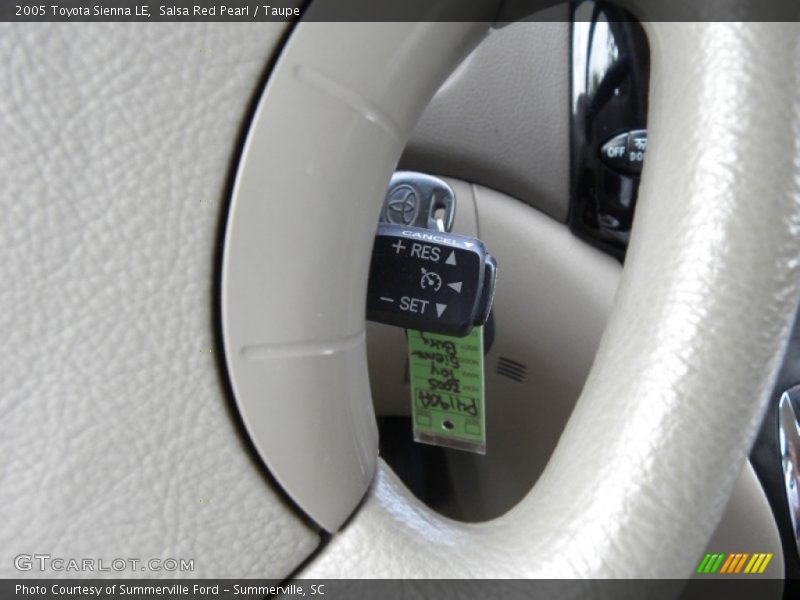 Salsa Red Pearl / Taupe 2005 Toyota Sienna LE