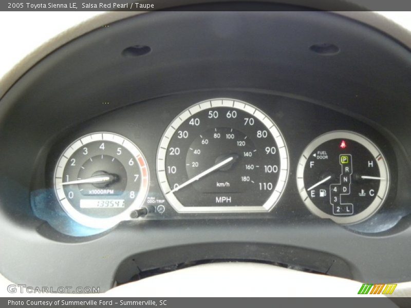 Salsa Red Pearl / Taupe 2005 Toyota Sienna LE