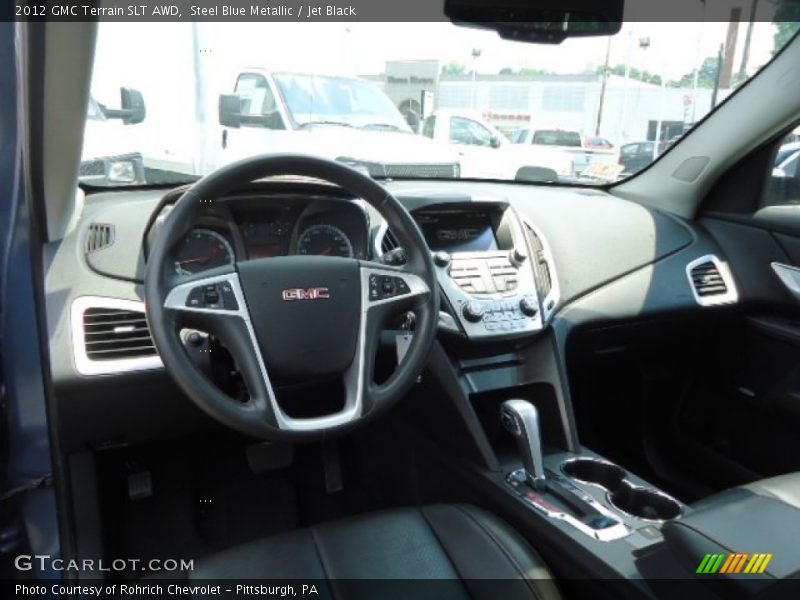 Steel Blue Metallic / Jet Black 2012 GMC Terrain SLT AWD