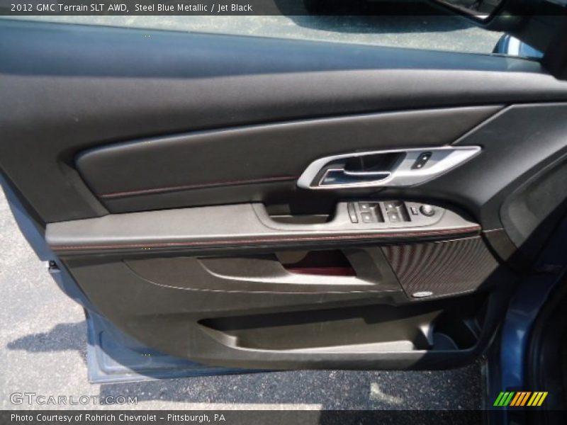 Steel Blue Metallic / Jet Black 2012 GMC Terrain SLT AWD