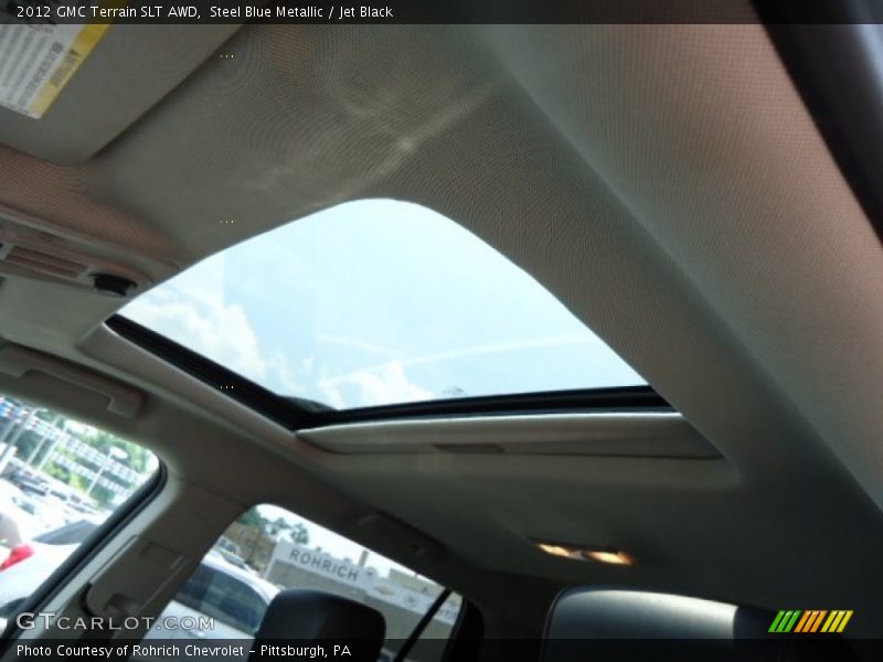 Steel Blue Metallic / Jet Black 2012 GMC Terrain SLT AWD