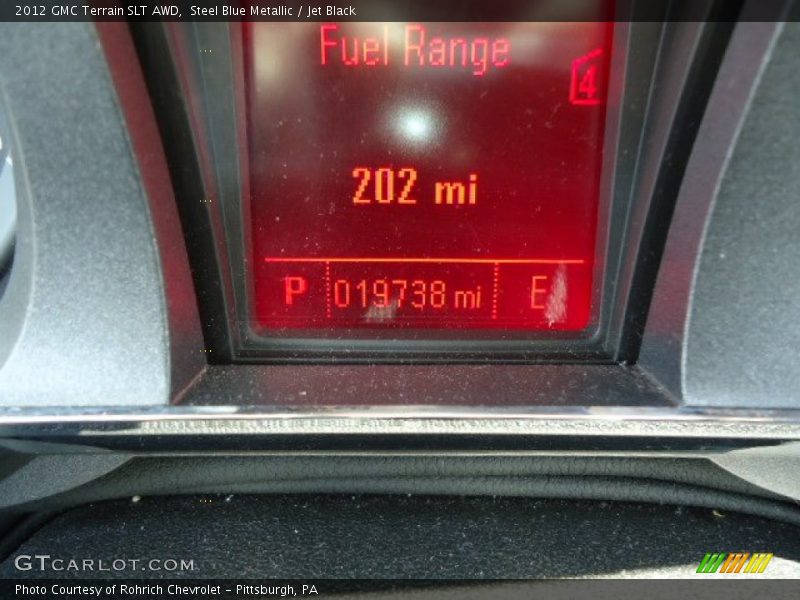Steel Blue Metallic / Jet Black 2012 GMC Terrain SLT AWD