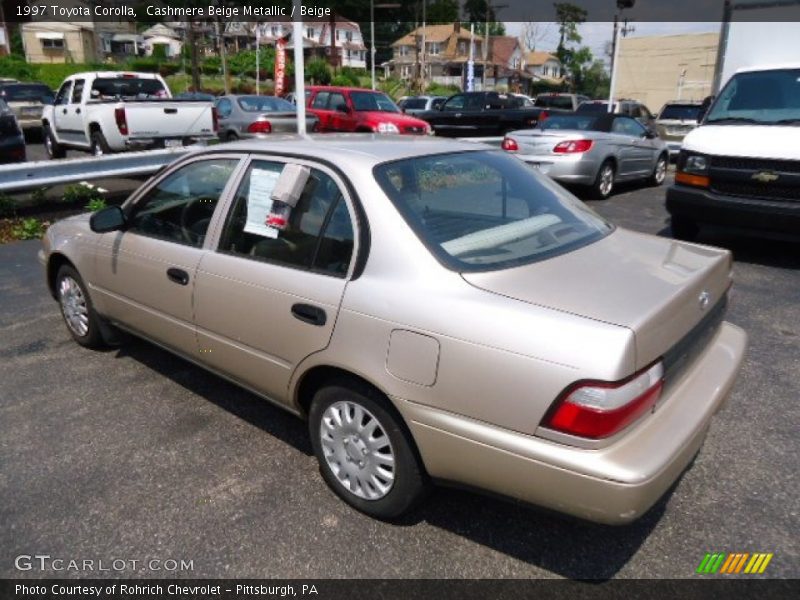 Cashmere Beige Metallic / Beige 1997 Toyota Corolla