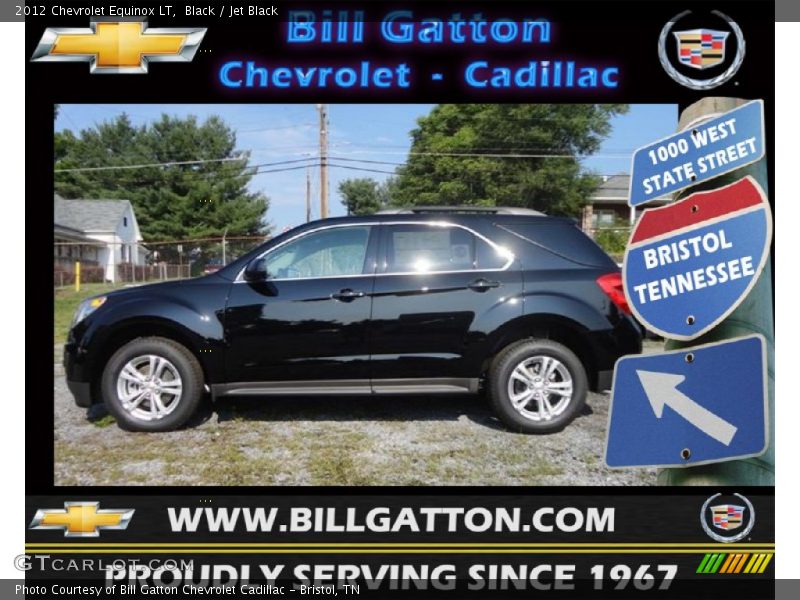 Black / Jet Black 2012 Chevrolet Equinox LT