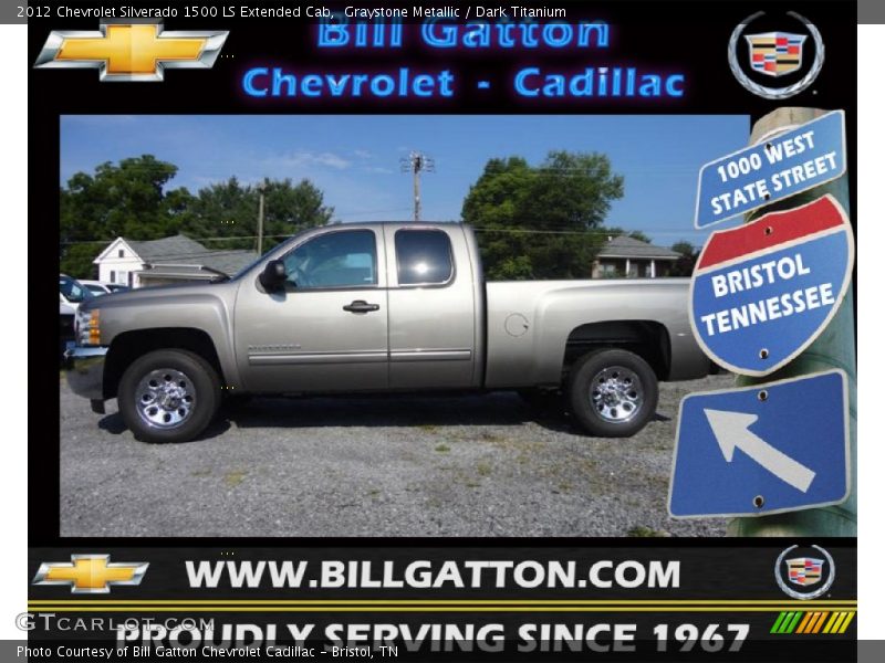 Graystone Metallic / Dark Titanium 2012 Chevrolet Silverado 1500 LS Extended Cab