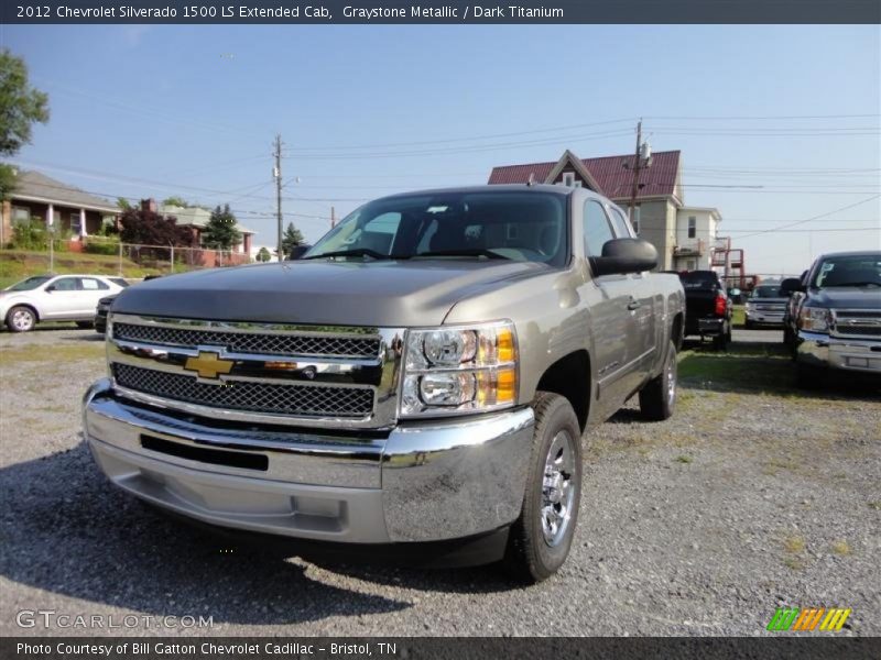 Graystone Metallic / Dark Titanium 2012 Chevrolet Silverado 1500 LS Extended Cab