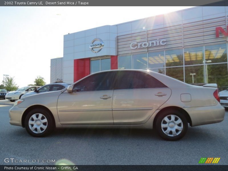 Desert Sand Mica / Taupe 2002 Toyota Camry LE