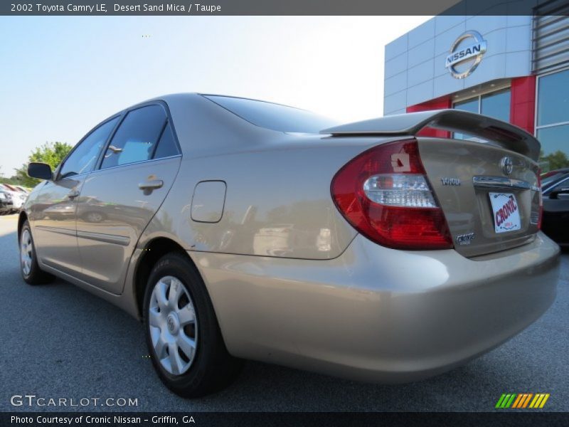 Desert Sand Mica / Taupe 2002 Toyota Camry LE