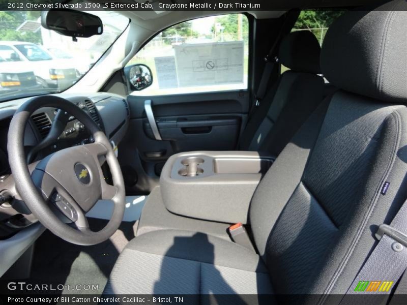 Graystone Metallic / Dark Titanium 2012 Chevrolet Silverado 1500 LS Extended Cab