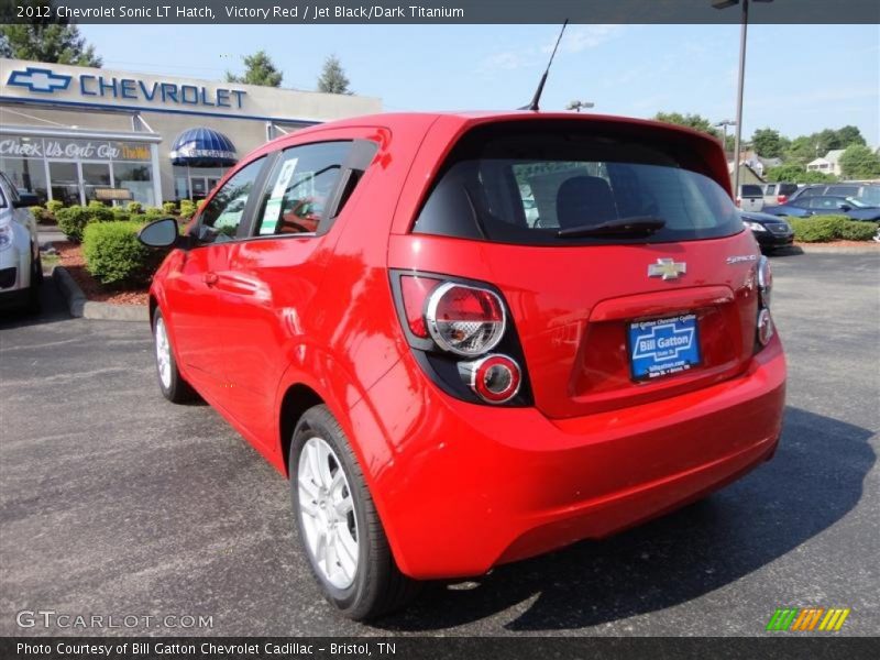 Victory Red / Jet Black/Dark Titanium 2012 Chevrolet Sonic LT Hatch