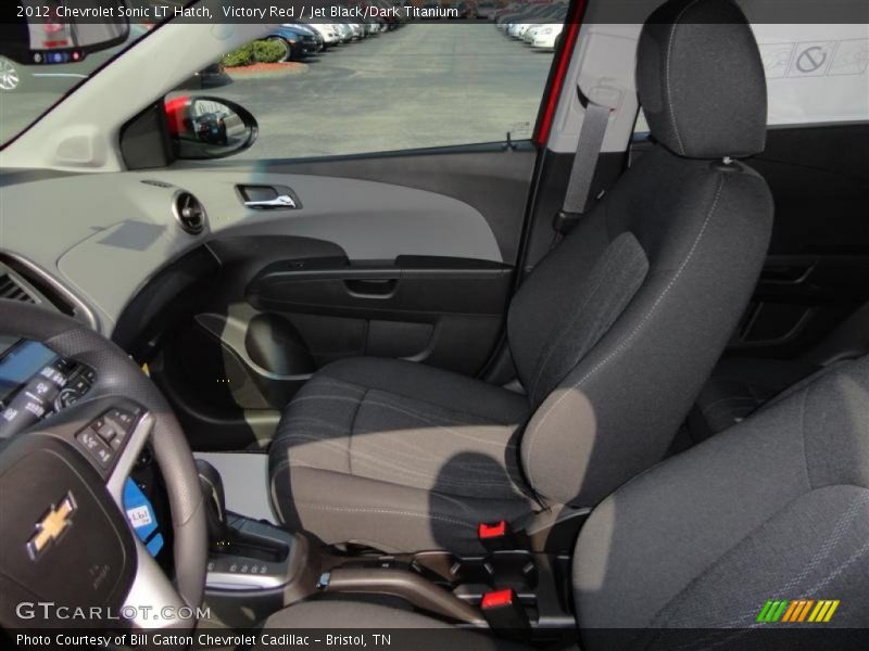 Victory Red / Jet Black/Dark Titanium 2012 Chevrolet Sonic LT Hatch