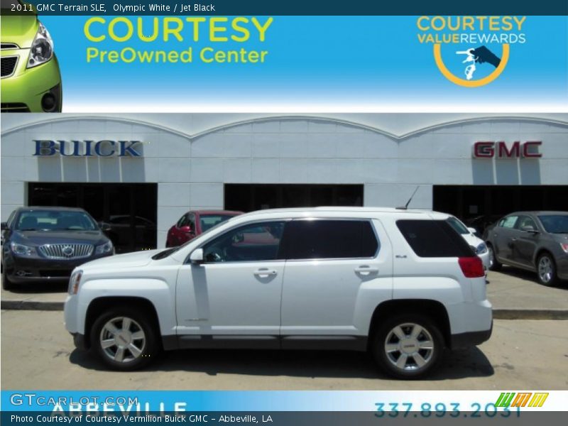 Olympic White / Jet Black 2011 GMC Terrain SLE