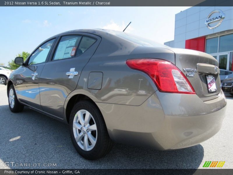 Titanium Metallic / Charcoal 2012 Nissan Versa 1.6 SL Sedan