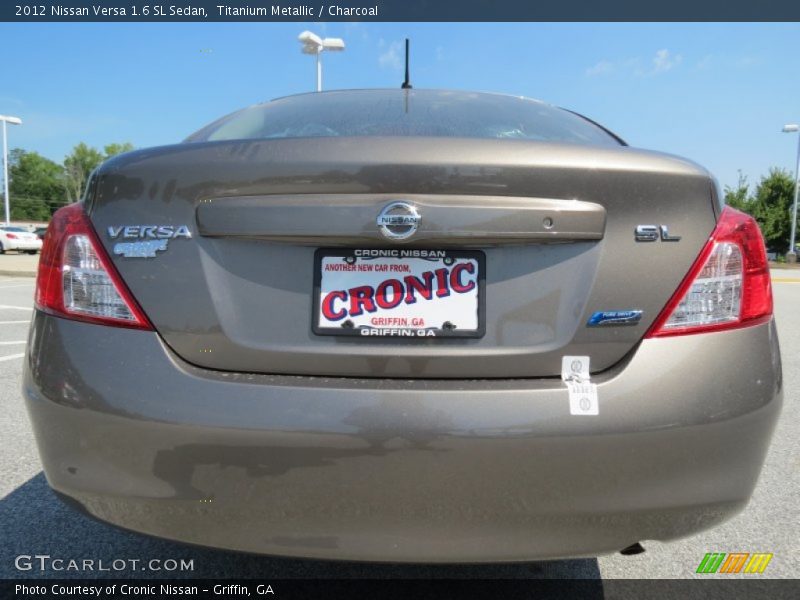 Titanium Metallic / Charcoal 2012 Nissan Versa 1.6 SL Sedan