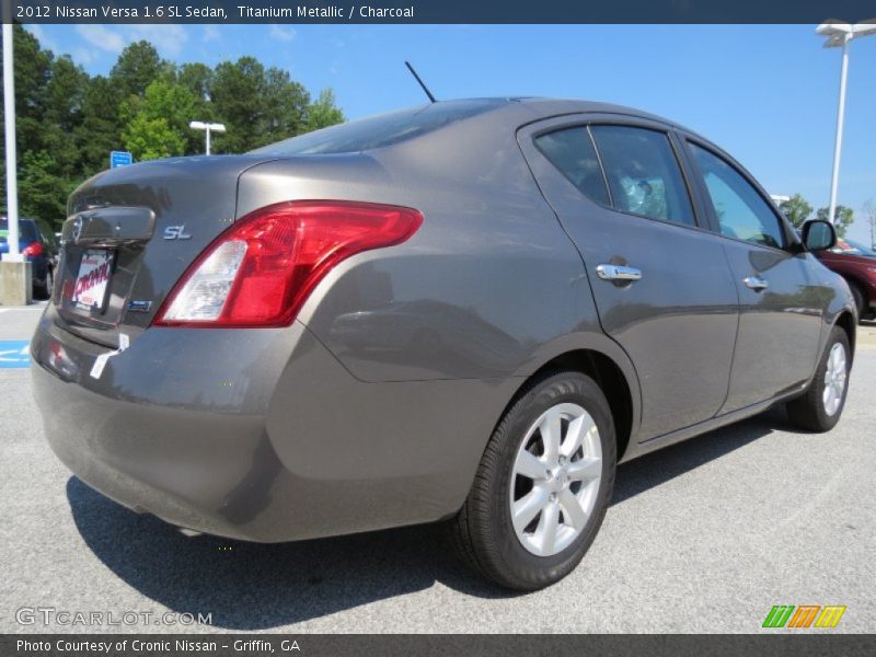 Titanium Metallic / Charcoal 2012 Nissan Versa 1.6 SL Sedan