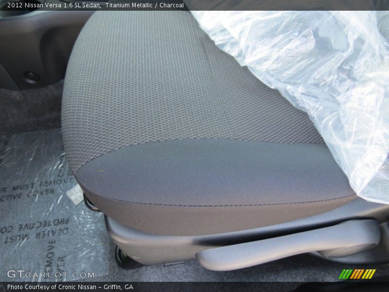 Titanium Metallic / Charcoal 2012 Nissan Versa 1.6 SL Sedan