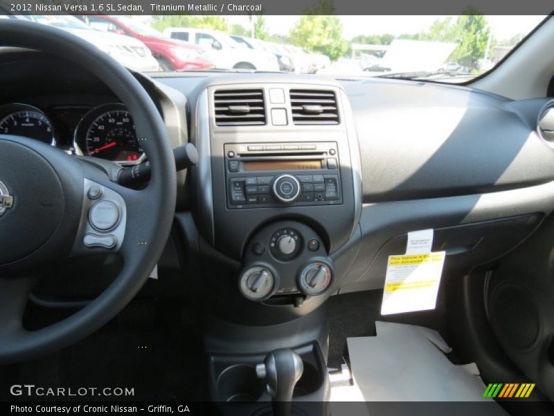 Titanium Metallic / Charcoal 2012 Nissan Versa 1.6 SL Sedan