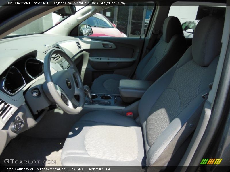 Cyber Gray Metallic / Dark Gray/Light Gray 2009 Chevrolet Traverse LS