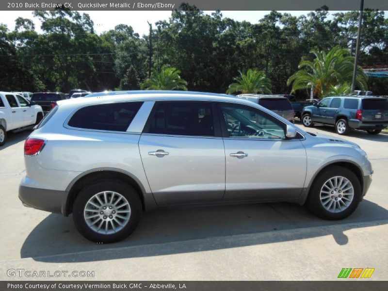 Quicksilver Metallic / Ebony/Ebony 2010 Buick Enclave CX