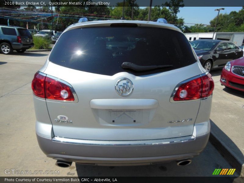 Quicksilver Metallic / Ebony/Ebony 2010 Buick Enclave CX