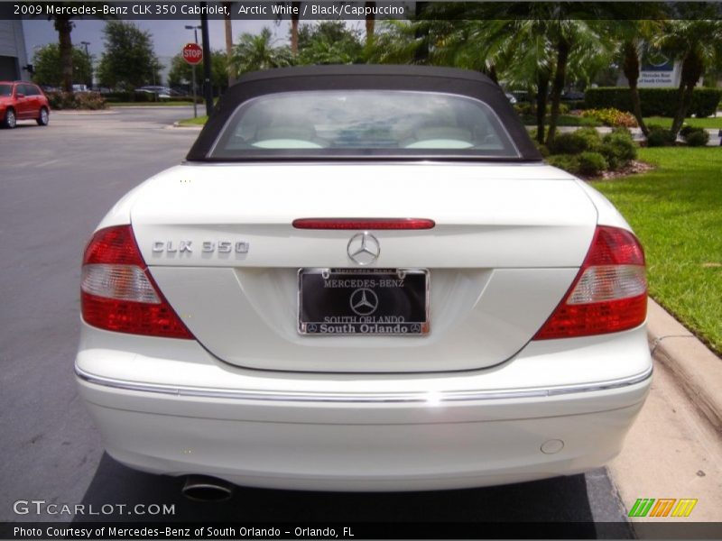 Arctic White / Black/Cappuccino 2009 Mercedes-Benz CLK 350 Cabriolet