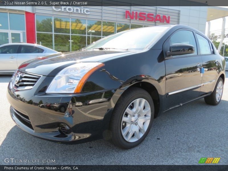 Super Black / Charcoal 2012 Nissan Sentra 2.0 S