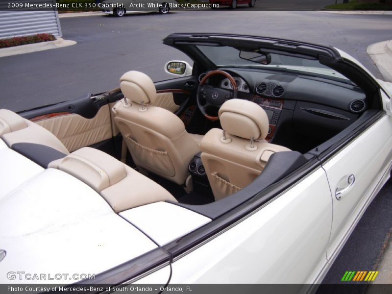 Arctic White / Black/Cappuccino 2009 Mercedes-Benz CLK 350 Cabriolet